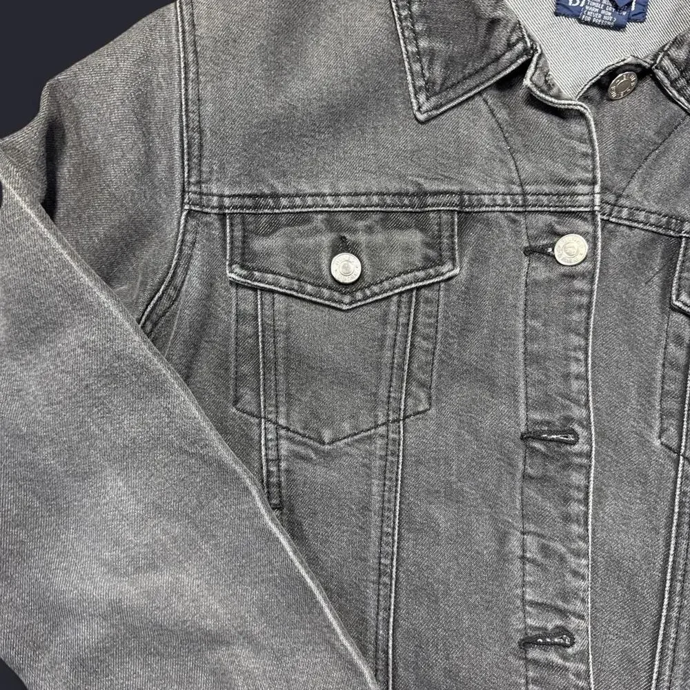 Baccini grey/black denim jacket - Picture 2 of 4
